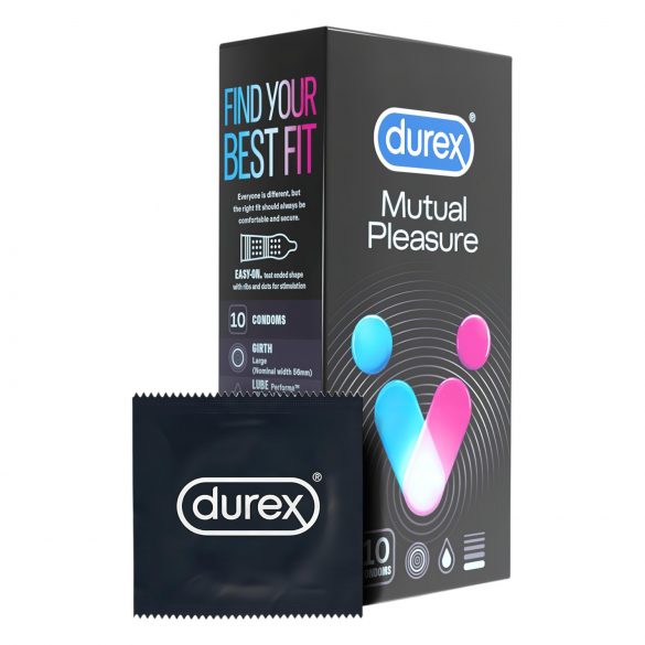 Durex Mutual Pleasure - забавящи презервативи (10 бр.)