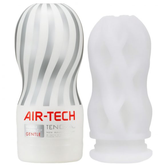 TENGA Air Tech Gentle - Многократен мастурбатор (бял)