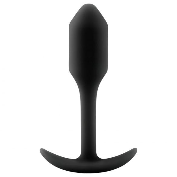 b-vibe Snug Plug 1 - анален плъг с тежест (55г) - черен