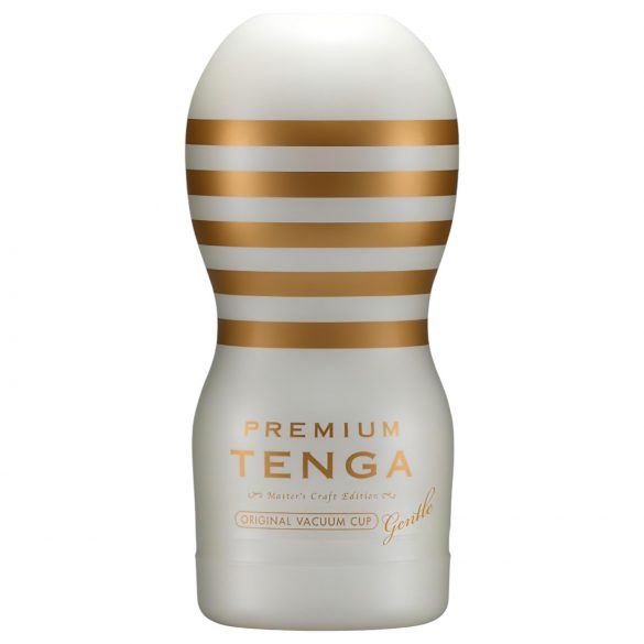 TENGA Premium Gentle - еднократен мастурбатор (бяло)