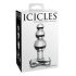 Icicles No. 47 - троен стъклен анален плъг (прозрачен)