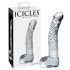 Icicles No. 61 - прозрачен скулптуриран стъклен дилдо