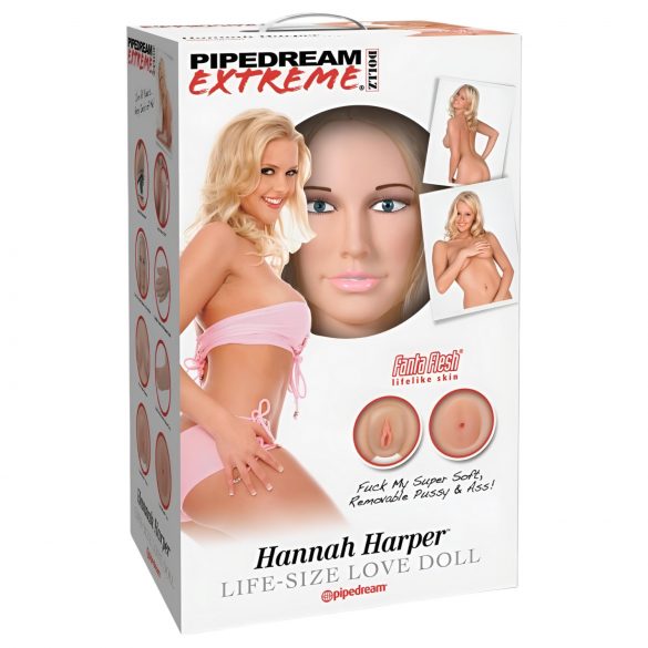 Pipedream Hannah Harper - реалистична жена с 3D лице