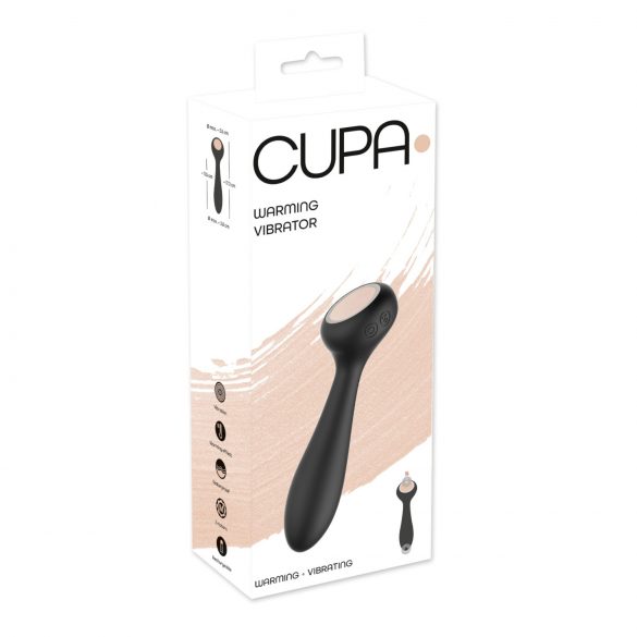 You2Toys CUPA - акумулаторен 2в1 вибратор с подгряване (черен)