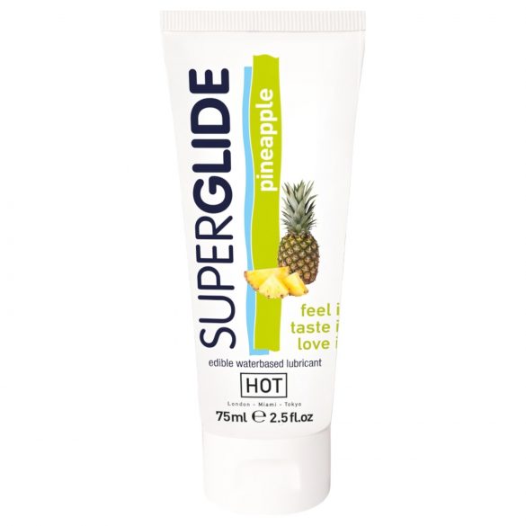 HOT Superglide ананас - ядлив лубрикант (75ml)