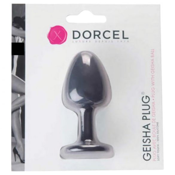 Dorcel Geisha Plug M - анален плъг с топчета (черен)