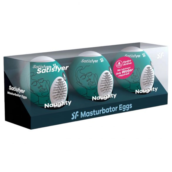 Satisfyer Egg Naughty - комплект яйце мастурбатор (3 части)