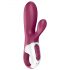 Satisfyer Hot Bunny - умен затоплящ вибратор за клитор (червен)