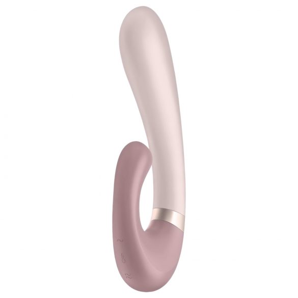 Satisfyer Heat Wave - умен затоплящ вибратор с ръкохватка (бежов)