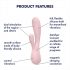 Satisfyer Mono Flex - интелигентен водоустойчив вибратор (светлорозов)