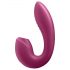 Satisfyer Sunray - акум. 2в1 масажор с вибрация и вълни (червен)