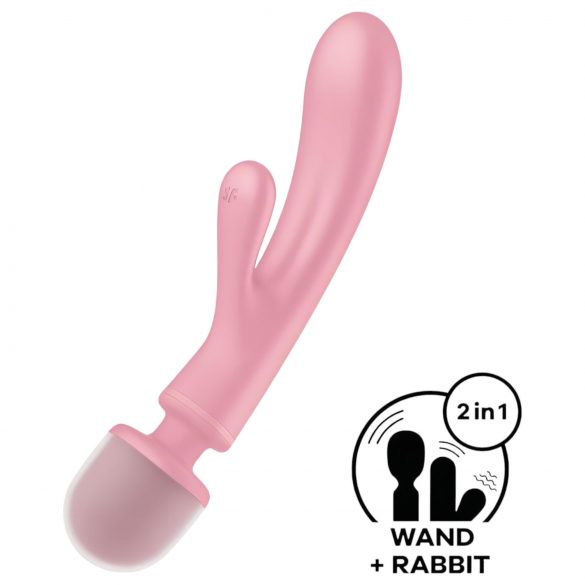 Satisfyer Triple Lover - G-точка и масаж вибратор (розов)