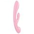 Satisfyer Triple Oh - акумулаторен вибратор с клиторен стимулатор (розов)