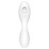 Satisfyer Curvy Trinity 5+ - умен 2в1 вибратор (бял)