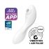 Satisfyer Curvy Trinity 5+ - умен 2в1 вибратор (бял)