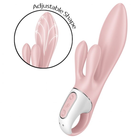 Satisfyer Air Pump Bunny 3 - надуваем вибратор (розов)