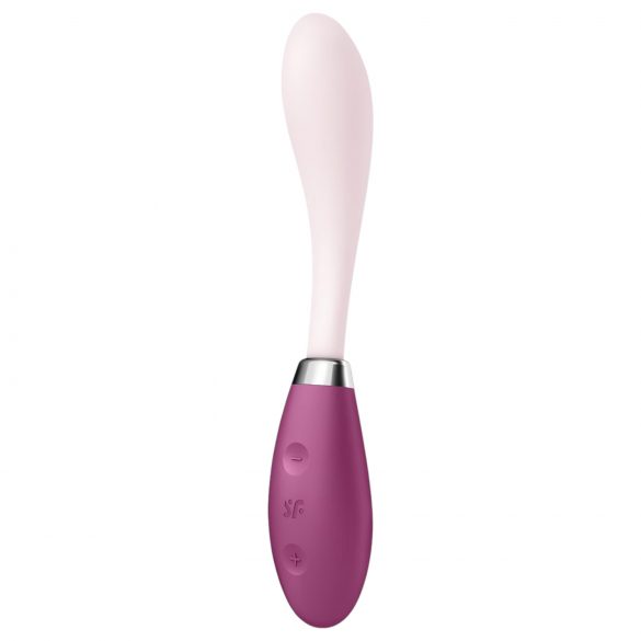 Satisfyer G-Spot Flex 3 - акумулаторен G-точков вибратор (розов-червен)