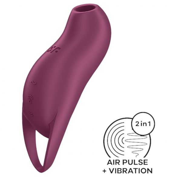 Satisfyer Pocket Pro 1 - лилав клитор стимулатор с акумулаторно захранване