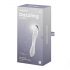 Satisfyer Dazzling Crystal 1 - Двустранно стъклено дилдо (прозрачно)