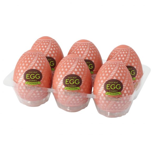 TENGA Egg Combo Stronger - мощни яйца за удоволствие (6 бр.)