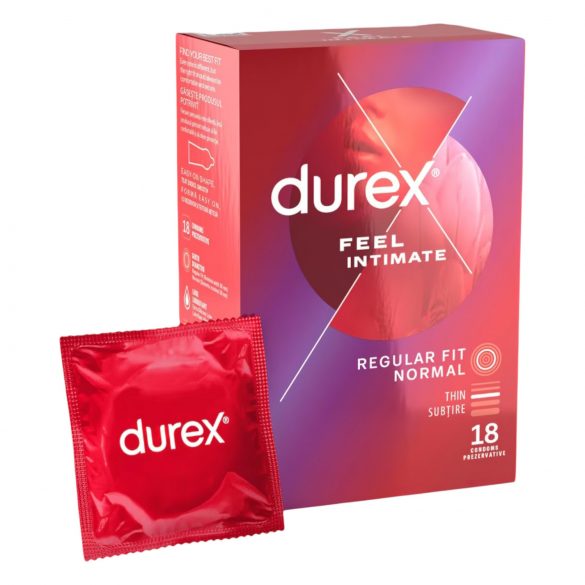 Durex Feel Intimate - тънки презервативи (18 бр.)