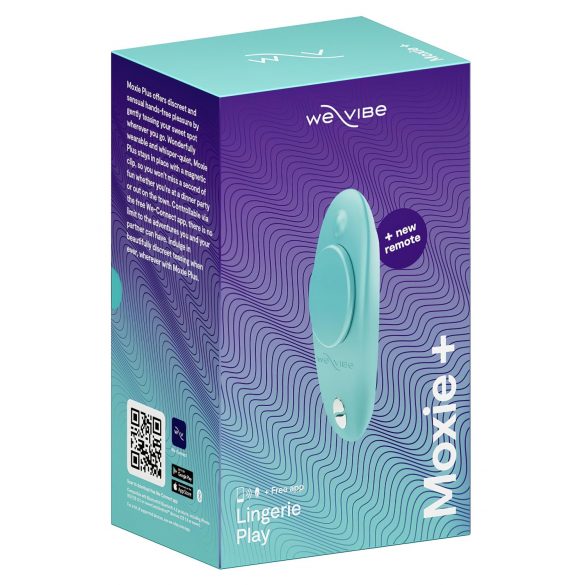 We-Vibe Moxie+ - интелигентно виброяйце за клитор, безжично (тюркоазено)