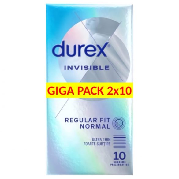 Durex Invisible Екстра Чувствителни - тънки презервативи (20 бр.)