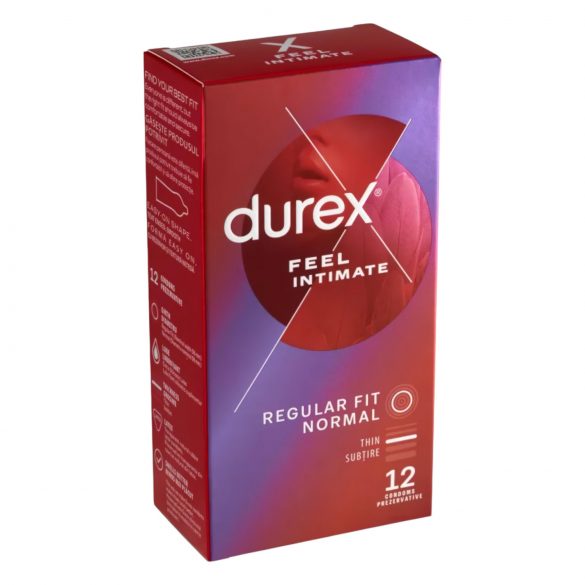 Durex Feel Intimate - тънки презервативи (12 бр.)