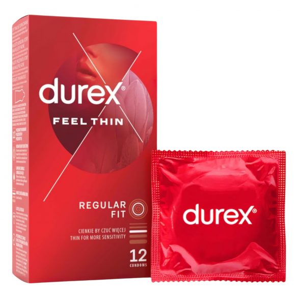 Durex Feel Thin - естествено усещане презервативи (12 бр.)