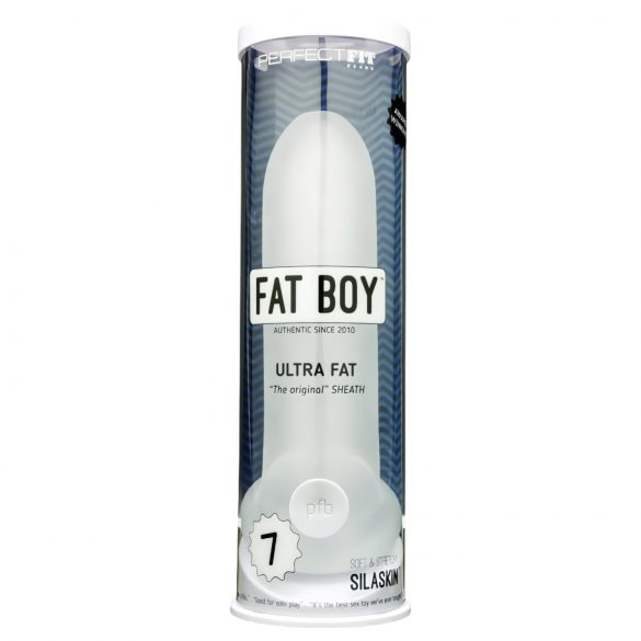 Оригинален Fat Boy - пенис накрайник (19см) - млечнобял