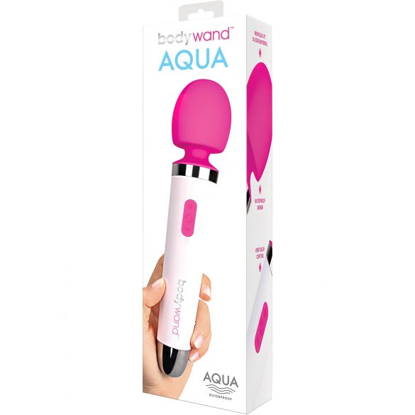 Bodywand Aqua Wand - водоустойчив масажен вибратор (бял-розов)