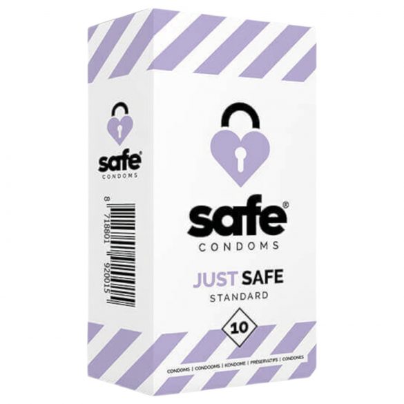 SAFE Just Safe - стандартни ванилови презервативи (10 бр.)