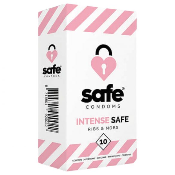 SAFE Intense - релефни и точкови презервативи (10 бр.)